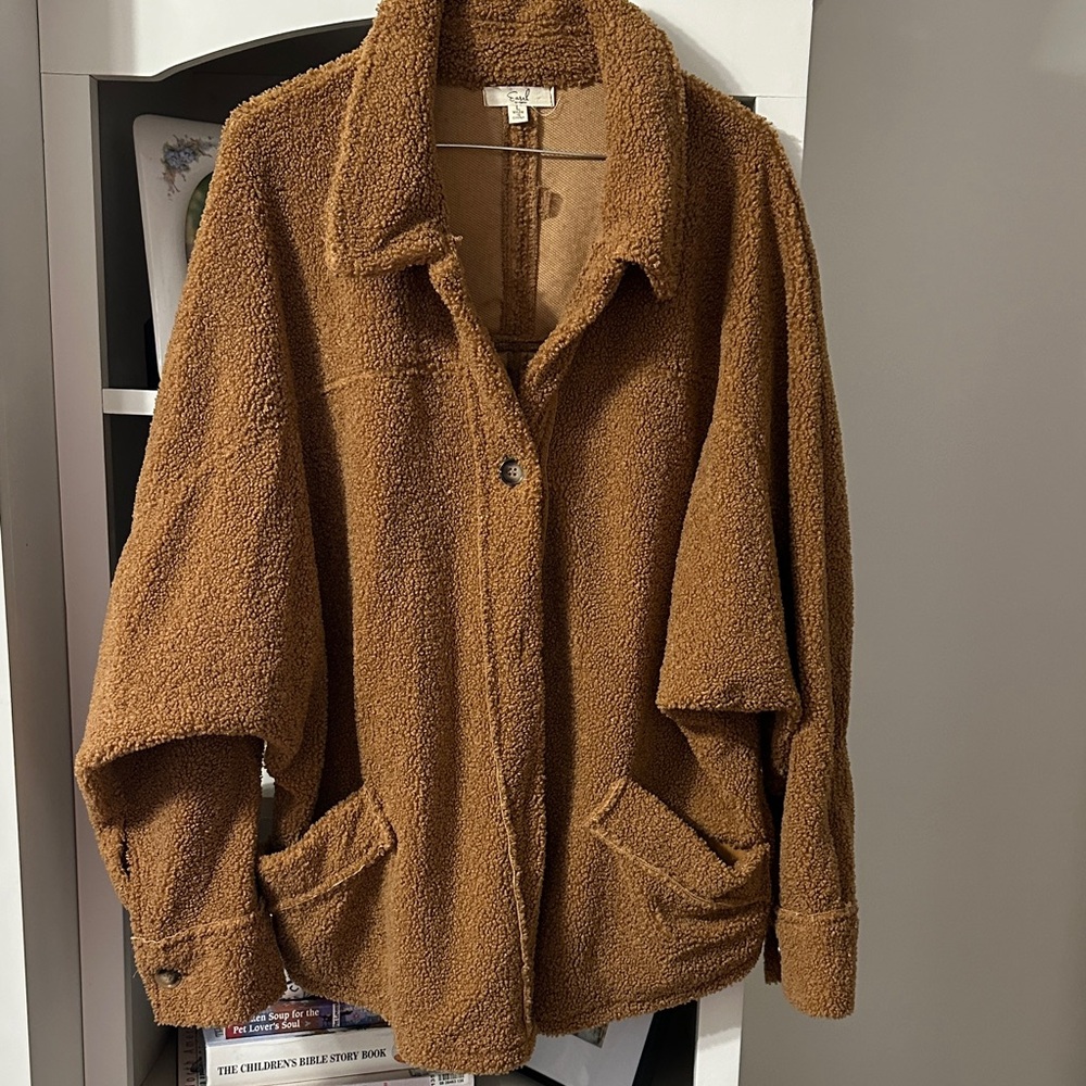 Cozy Brown Sherpa Jacket